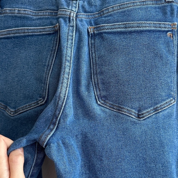 Madewell Stovepipe Solid Blue Denim Jeans, Size 27P - Picture 16 of 16